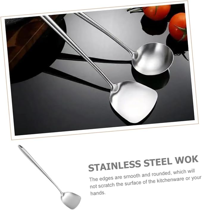 Stainless Steel Wok Cooking Utensil 304 Grade Spatula for Home Restaurant Use