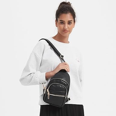 Sling Bag, Crossbody Bags for Women, Faux Leather Fanny Pack Cross Body Bag, Purses for Women Trendy