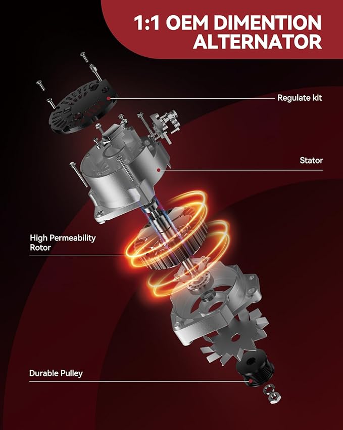 Alternator Replacement for 2002-2002 QX4 2001-2002 Pathfinder, Alternator Replace 13900N 231003W400 13900 LR1110712 231002W400 231003W400R
