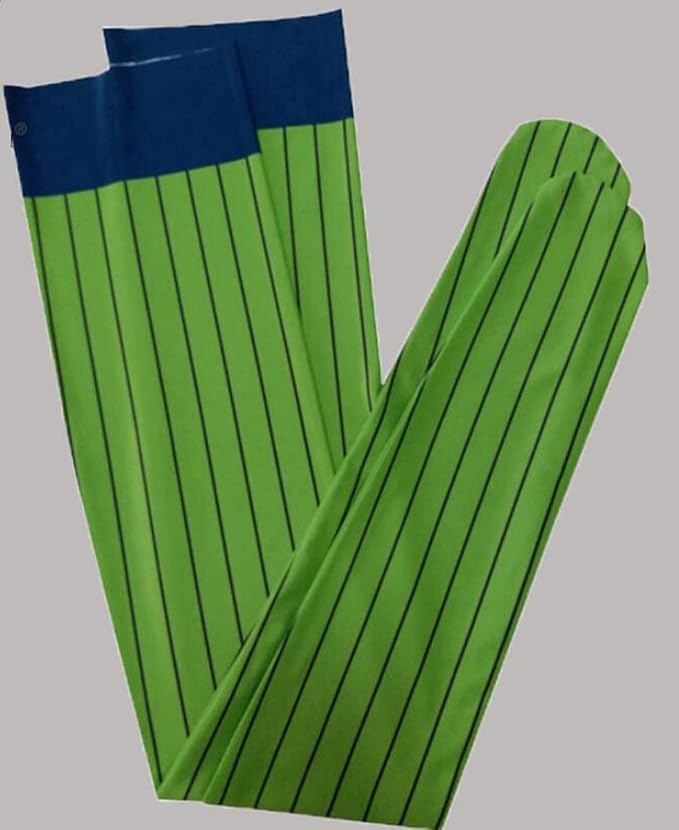 Anime Kanroji Mitsuri Cosplay Socks Costume Halloween Uniform Green Stripe Knee Socks