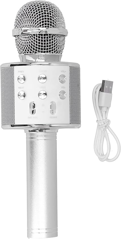 Karaoke Microphone, Voice Changer Microphone Microphone for Singing Christmas Birthday Gifts Portable Handheld Mic Speaker Machine for All Smartphones for Girls Kids Adults All Age