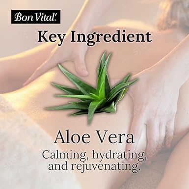 Bon Vital' Original Massage Lotion for a Versatile Massage Foundation to Relax Sore Muscles & Repair Dry Skin, Lightweight, Non-Greasy Formula to Moisturize and Repair Dry Skin, 1 Gal, Label may Vary