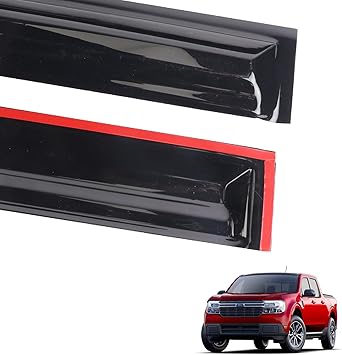 Window Visors Rain Guards Deflector Fit for 2022 2023 2024 Ford Maverick Accessories 4 pcs -Ram Window Deflector Visors Vent Sun Rain Guard Shade