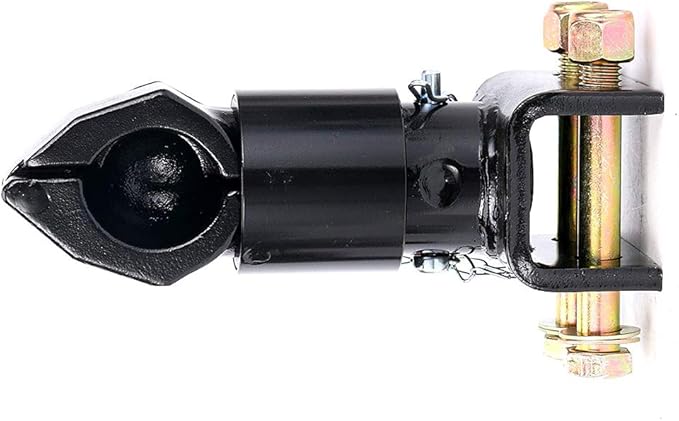 2" 7000LBS Adjustable Trailer Coupler, Black Powder Coat,Channel-Mount Trailer Coupler
