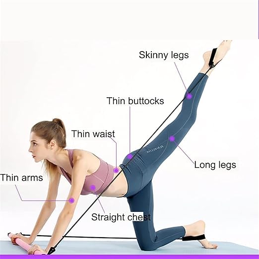 Stretched Fusion Pilates Bar, Pilates Stretched Fusion Bar, Stretchedfusion Multi-functional Pilates Bar, Pilates Stretched Fusion Bar, Multifunctional Pilates Bar Stretched Fusion for Home-Purple