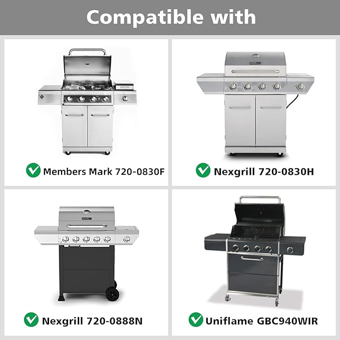 17" Grill Grate Replacement Part for Nexgrill 720-0830H, 720-0783E, 720-0830X, 720-0783C, 720-0341, 720-0549 - Cast Iron Cooking Grate