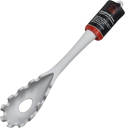 Chef Craft Premium Silicone SpaghettiPasta Fork, 11.5 inch, Gray