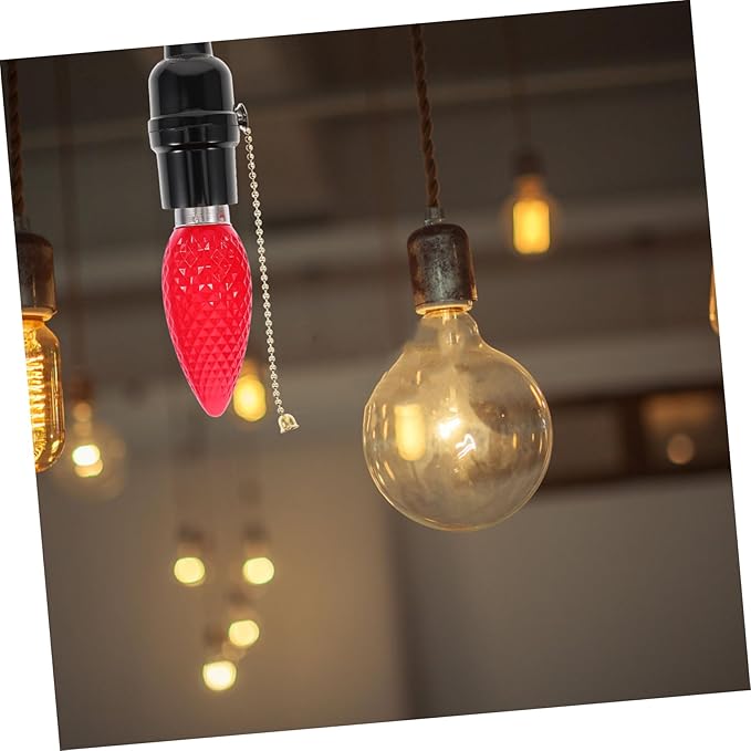ARTIBETTER 2Pcs Base LED Candle Light Bulbs Decorative Warm Lights for Indoor and Outdoor Holiday Lighting Energy Efficient Full Brightness Design Eye Catching Pattern