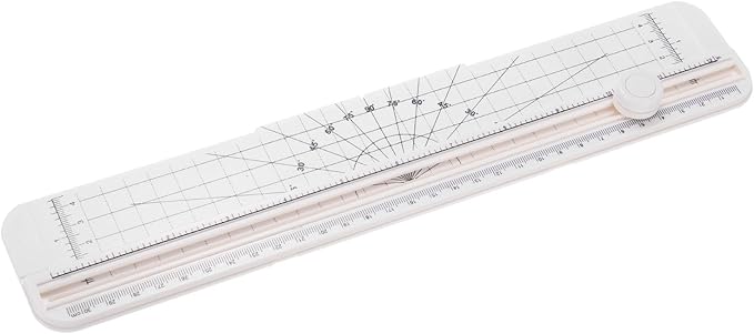 PATIKIL 12 Inch Paper Cutter, Portable Paper Trimmer Slicers Scrapbooking Tool for A4 Size Paper Craft Paper Photo Cardstock, White