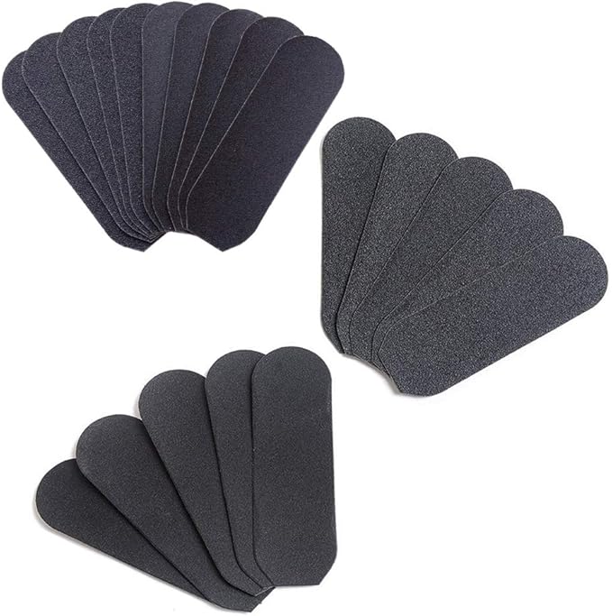 20 Pieces Foot File Replacement Pads Foot File Refills Abrasive Pedicure File Replacement Pads for Professional Stainless Steel Foot File Contain Fine and Coarse Replacement Grit Pads