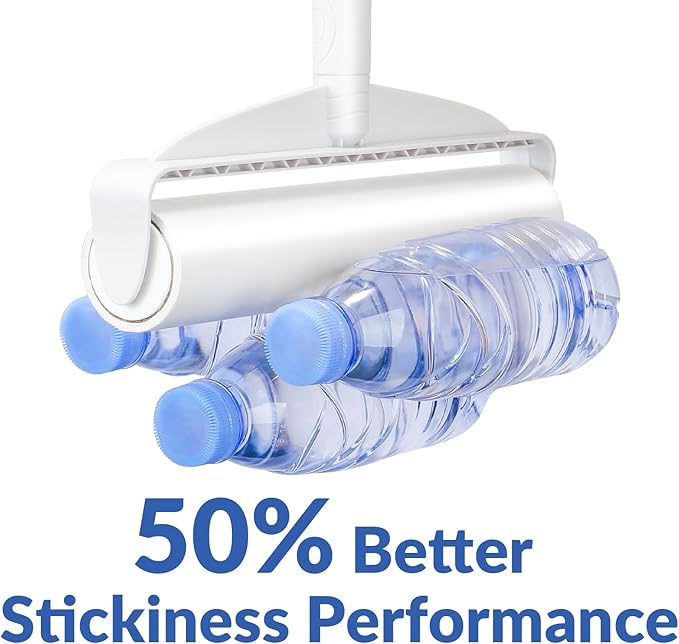 Lint Roller Refills - DELOMO Large Lint Roller Refill (6 Packs 540 Sheets) for Lint Remover, 9.45 in Pet Mega Extreme Stick Refill for Floor Roller, Cleaning for Carpets, Cars, Clothing, and Pet Hair