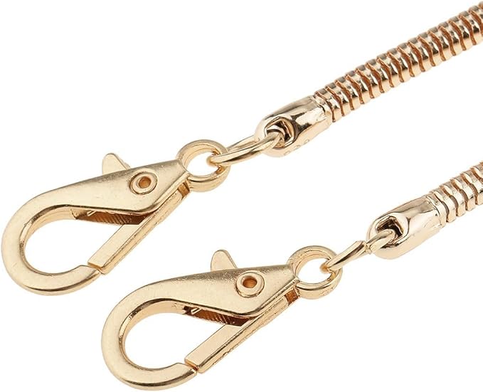 Handbag Chain Metal Skinny Snake Chain Bag Chain Strap Replacement for Handbag Crossbody Bag Shoulder Bag-Gold