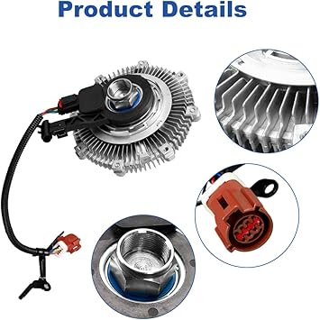 Cooling Radiator Fan Clutch Compatible with Ford Expedition 2009 F150 2009-2010 Lincoln Navigator 2009 V8 5.4L Replacement for 9L3Z8A616B