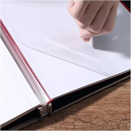 Linen Self-Adhesive DIY Photo Album Album Adhesive Commemorative Photo Album(Yellow)