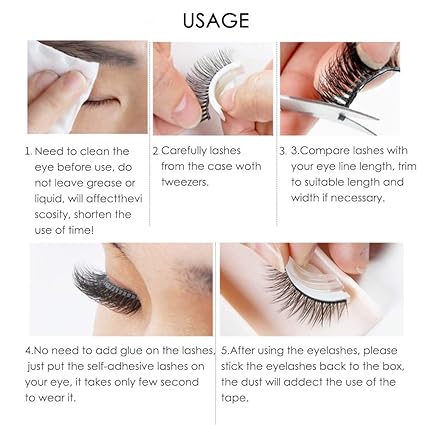 False Eyelashes, 3D Professional Eyelashes No Stimulation False Eyelashes Extension Handmade False Eyelashes Set, Reusable, Soft and Comfortable, Makeup Thick Fake Eye Lashes(08#)