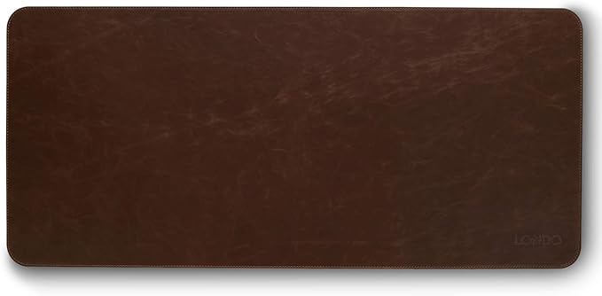 Londo Leather Extended Mouse Pad a Large Desk Mat for Office Gaming, Smooth Writing Surface, Non-Slip Base, Durable Stylish Workspace Accessory