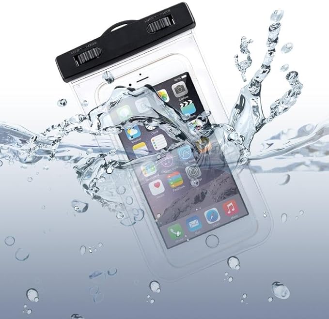 Waterproof Case Underwater Bag Compatible with TCL 30 XL/40 XL/50 XL//50 Pro/50 XL NXTPAPER, Floating Cover Touch Screen IPX8 Pouch Clear
