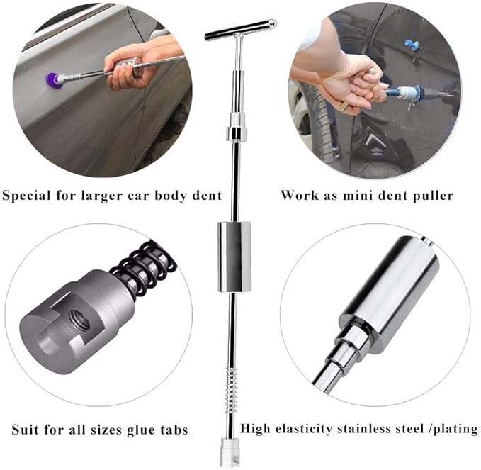 DBGT0 Sliding Hammer T-bar - Paintless Dent Puller Tool for Auto Body Repair Dent Removal