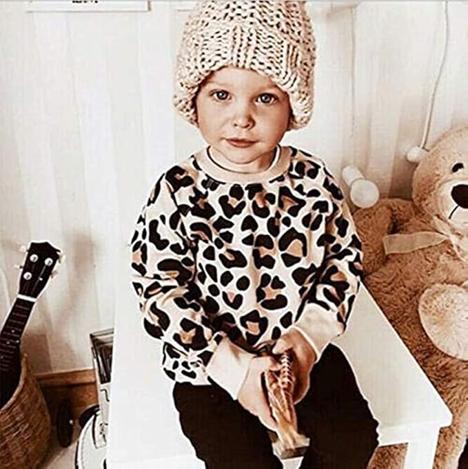 Christmas Outfit Toddler Baby Girl Pink Sweatshirt Long Sleeve Crewneck Pullover Xmas Santa Shirt Tops Winter Clothes