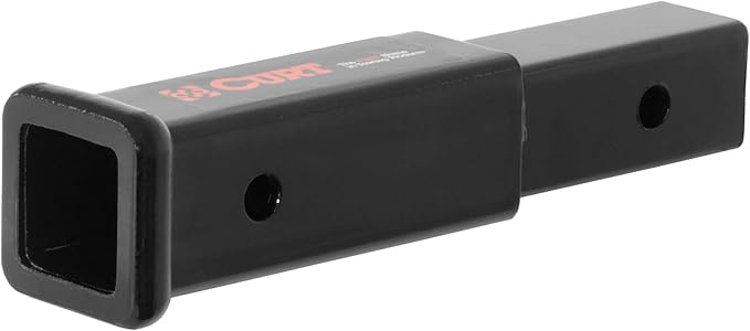 CURT 45791 8-Inch Long Trailer Hitch Extension with Solid Shank for 2-Inch Receiver, 3,500 lbs