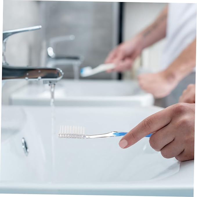Beavorty Soft-Bristle Disposable Travel Toothbrushes, 30-Pack