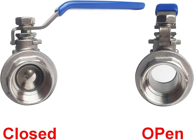 34"" Female Ball Valve NPT Thread 316 Stainless Steel Full Port Ball Valve WOG1000