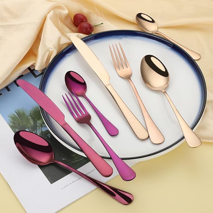 4Pcs Stainless Steel Tea Spoons For Home, Kitchen Restaurant-Black