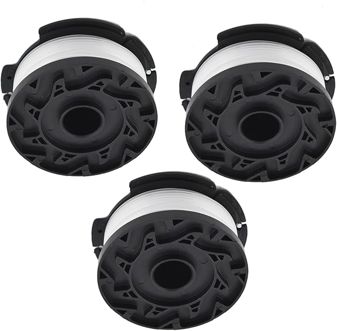 WFLNHB (3-Pack) 30ft 0.065 Trimmer Spool Replacement for Black Decker AF-100-3ZP