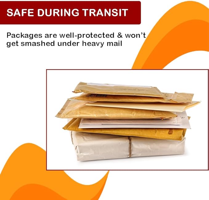 Cozybox Kraft Bubble Mailers (25 Pack) 0 6"x9" Padded Shipping Envelopes Self Sealing Cushioned Packaging Bags With Bubble Cushion (25, 0 (6x9in))