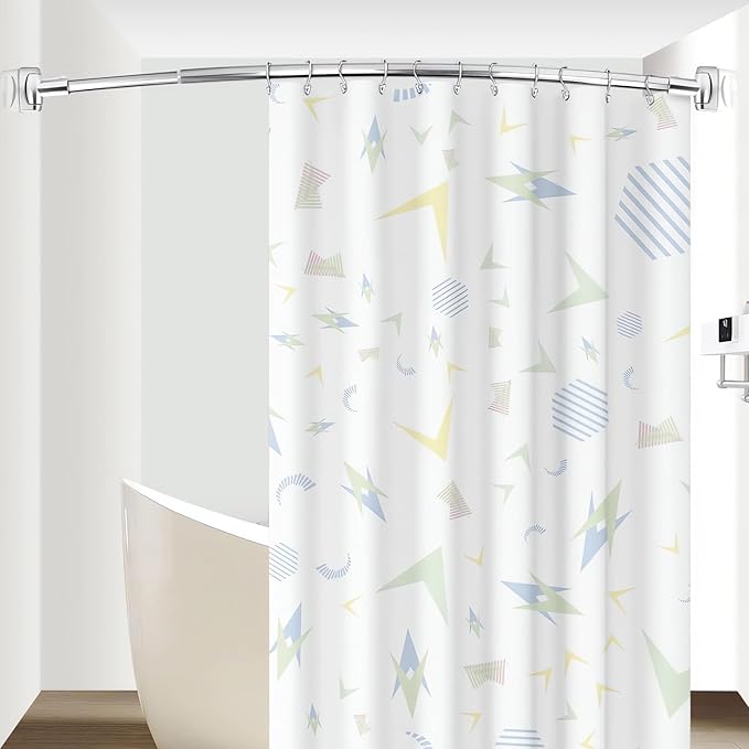 2pcs Shower Curtain Rod Bracket, Zinc Alloy Single Swivel Flange, Easy Installation Heavy Duty