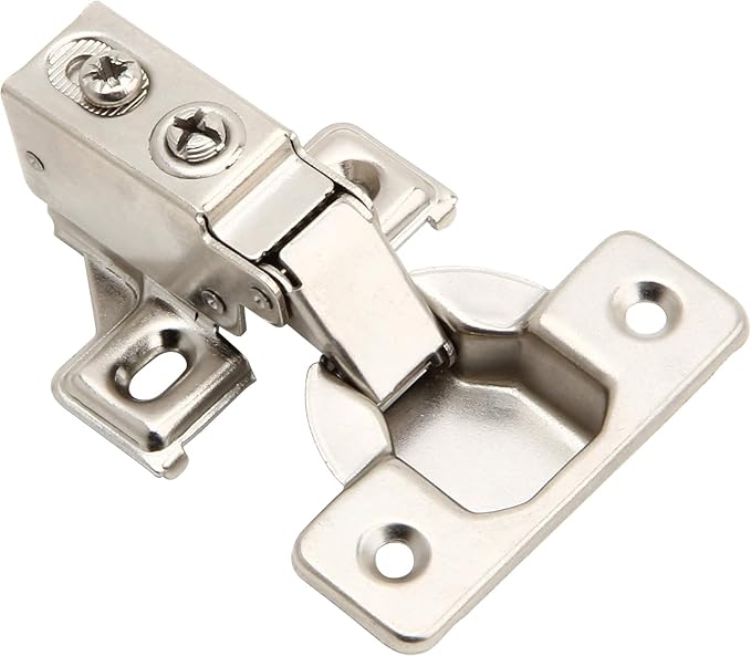 2 Pack Silverline Quiet Soft Close Cabinet Door Hinges, Face Frame 3/4 Inch Overlay, with Built-in Dampers, Strong Heavy Duty Steel for Kitchen Bathroom