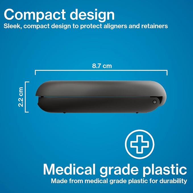 Invisalign Aligner and Retainer Case, Black