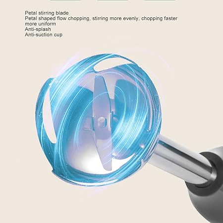 Hand Blender Set, 1000W 5 Speed Electric Handheld Hand Mixer Stick with 500ML Ground Meat Bowl, 700ML Grinding Cup, Stainless Steel Stick Blender Food Processor for Egg Food Juicing Meat Mixing