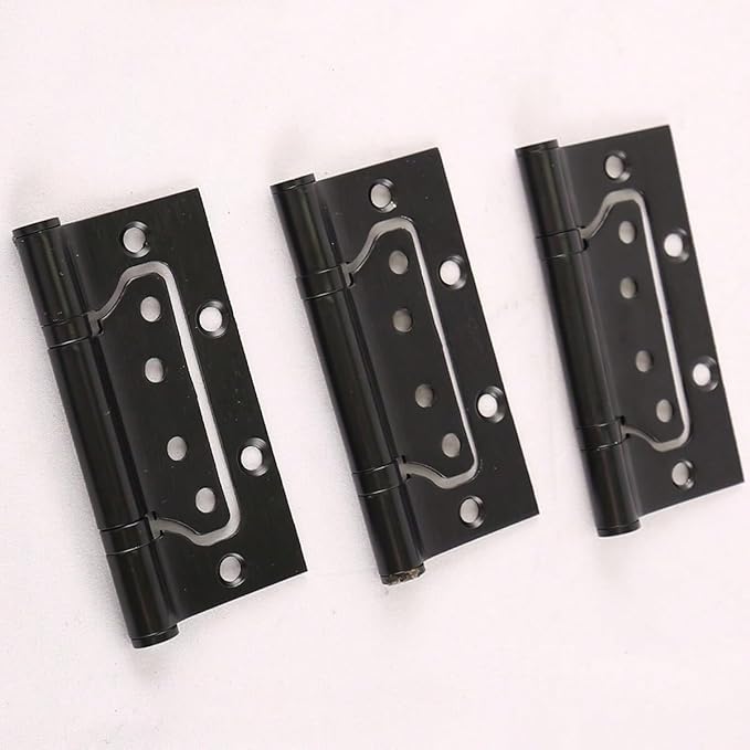 3 Pieces Black 304 Stainless Steel Door with Silent Hinges, Specifications 4 3 2.5 Hinge(3 pc Black hige)