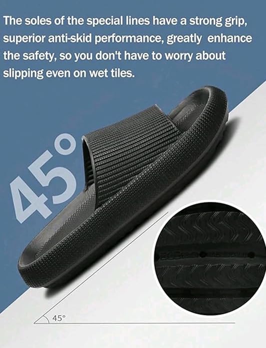 Women's Cushioned Non-Slip Slides Single Band Style