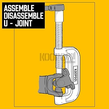 Ball Joint Press U Joint Removal Tool Kit, Universal 4x4 Adapters Compatible with Cars, Trucks, SUVs, 10PCS