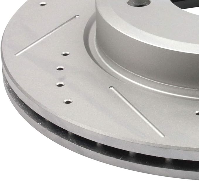 Brake Rotors Kit, LSAILON - Front 300mm Vented Drilled & Slotted Disc Brake Kit - For BMW