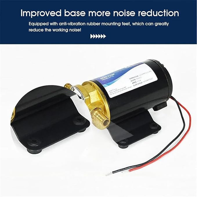 DC 12V 24V Electric High Pressure Gear Oil Fuel Pump Self-priming Diesel Pump Oil Suction Truck Refuel Pump Micro-suction FP-12(12V)