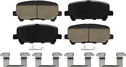 Detroit Axle - 4pc Brake Pads for 15-20 Chevy Colorado GMC Canyon, Front and Rear Ceramic Brake Pads 2015 2016 2017 2018 2019 2020 Replacement