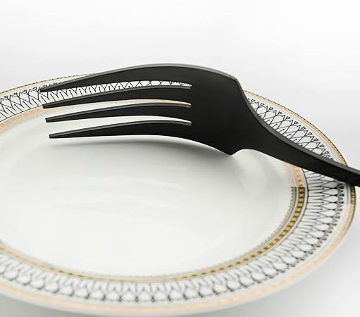 4-Piece Service Forks Cutlery Set, 304 Stainless Steel Big Forks