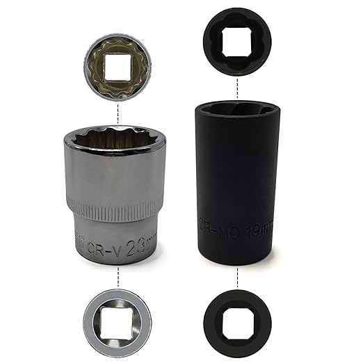 2 units of 12 inch 12 points of 0.906 in compatible with BMW models, splined plug with 0.748 in rotating nut plug, damaged nut lock extractor, rusty,