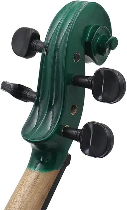 Violin Kit Violin Professional 44 Beginners Green Violin With CaseBowBridgesTunerMuteStrings Accessories Sets(Violin)