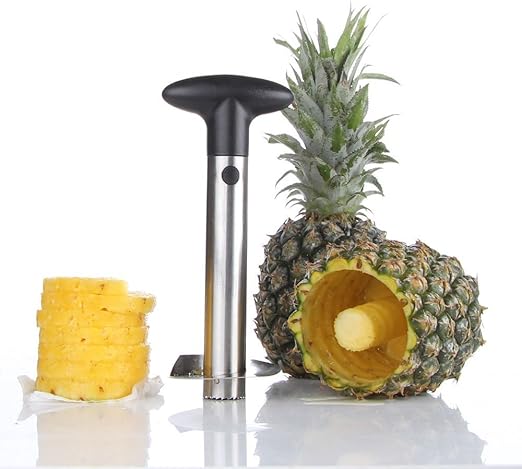 Pineapple Corer and Slicer Cutter Stainless Steel Tool for Easy Fruit Removal