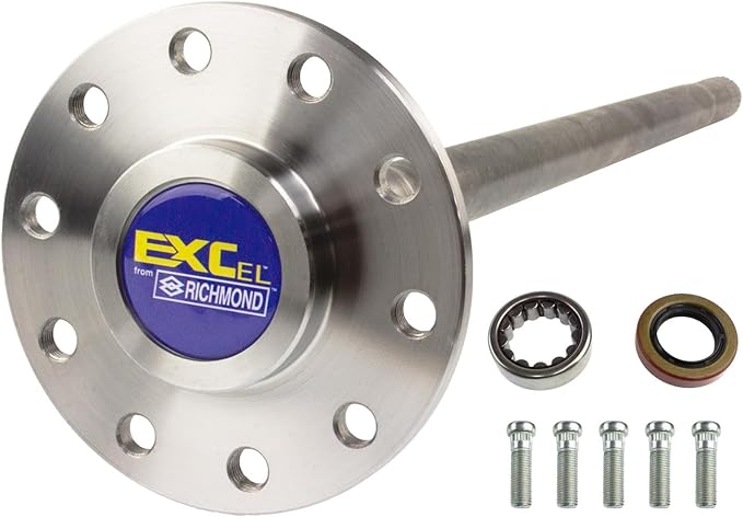 EXCel Drive Axle Shaft Assembly For GM 8.2" (10 Bolt); 29.625" Overall Length; 5 X 4.75 Lug Pattern; 28 Spline; Includes Bearing, Seal And Studs