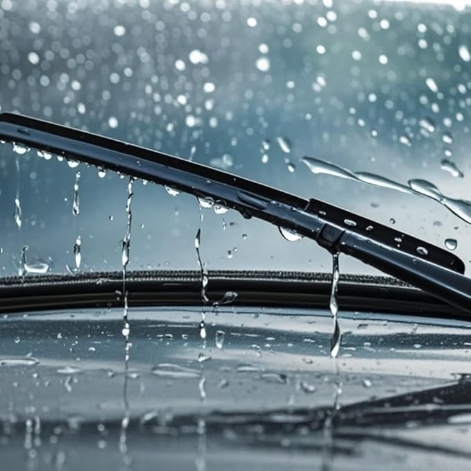 Pack of 2 Automotive Replacement Windshield Wiper Blades water-repellent coating by Coated Silicone Super Premium All-Weather Beam Blades for Model Y (TES-MODELY-2620)