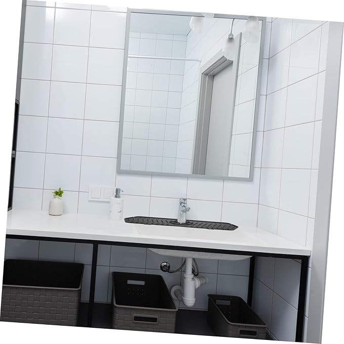 Faucet Splash Pad Silicone Mat Silicone Faucet Mat Sink Mat Faucet Absorbent Mat Reusable Faucet Absorbent Cushion Kitchen Supply Faucet Anti-splash Cushion Water Faucet Mat