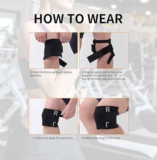 Knee Braces for Active Plus Knee Pain Relief, Women Men Brace for Sciatica as Seen on TV Back Brace, Lower Back Pain Women Men - Can Be Discretely Worn Under Clothes (Black)