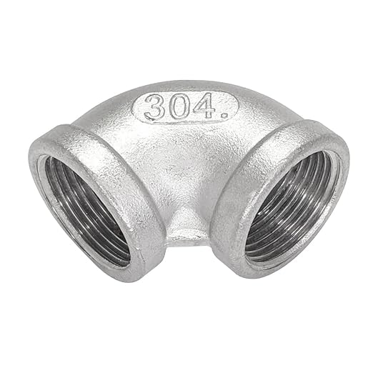 34" Female Threaded Elbow 90 Degree Elbows Angled Stainless Steel 304 Pipe Fitting NPT