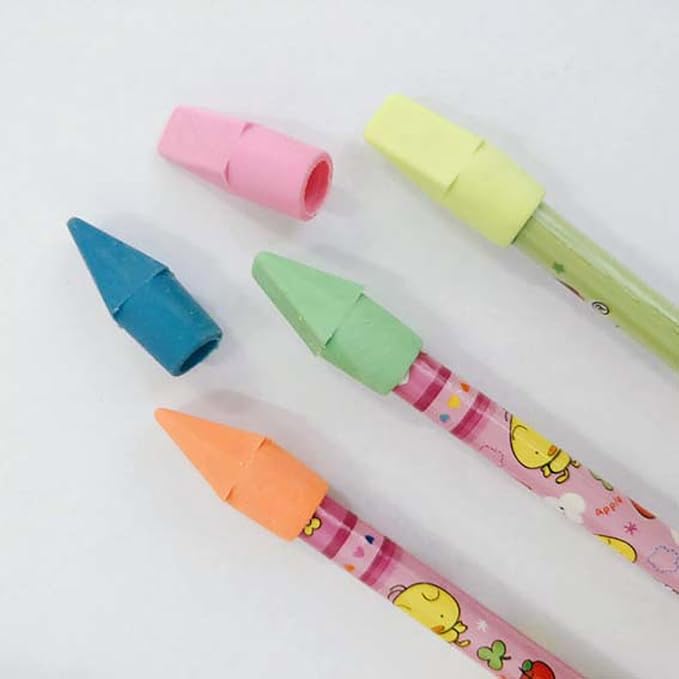 Pencil Top Erasers, Cap Eraser Toppers, Studying Supplies for Teachers Classroom Must Haves Pencil Erasers