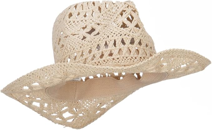 Girl's Paper Braid Cowboy Hat